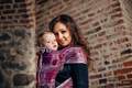 WRAP-TAI carrier Mini with hood/ jacquard twill / 100% cotton / BUBO OWLS - LOST IN BORDEAUX #babywearing