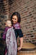 Żakardowa chusta kółkowa do noszenia dzieci, bawełna - SOWY BUBO - ZAGUBIONE W BURGUNDII - long 2.1m #babywearing