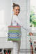 Einkaufstasche, hergestellt aus gewebtem Stoff (100% Baumwolle) - POSITIVE VIBES #babywearing