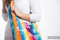 Hobo Tasche, hergestellt vom gewebten Stoff (100% Baumwolle) - BUTTERFLY RAINBOW LIGHT #babywearing