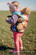 Doll Carrier made of woven fabric, 100% cotton - BUTTERFLY RAINBOW LIGHT #babywearing