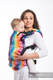 LennyUp Carrier, Standard Size, jacquard weave 100% cotton - BUTTERFLY RAINBOW LIGHT #babywearing
