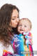 WRAP-TAI Tragehilfe Toddler mit Kapuze/ Jacquardwebung / 100% Baumwolle / BUTTERFLY RAINBOW LIGHT #babywearing