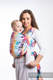 Baby Wrap, Jacquard Weave (100% cotton) - BUTTERFLY RAINBOW LIGHT - size M (grade B) #babywearing