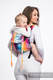 Nosidło Klamrowe ONBUHIMO z tkaniny żakardowej (100% bawełna), rozmiar Toddler - TĘCZOWY MOTYL LIGHT #babywearing