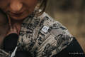 Żakardowa chusta kółkowa do noszenia dzieci, 65% Bawełna 35% Jedwab - KRÓLOWA NOCY - PAMINA - standard 1.8m #babywearing