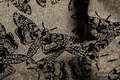 Fular, tejido jacquard (65% algodón, 35% seda) - QUEEN OF THE NIGHT - PAMINA - talla L (grado B) #babywearing