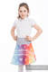 LennySkirt - Größe 140 - Rainbow Lace mit Grau #babywearing