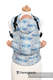 Nosidełko Ergonomiczne z tkaniny żakardowej 100% bawełna , Baby Size, FISH'KA WIELKI BŁĘKIT REWERS - Druga Generacja #babywearing