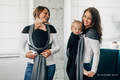 Ring Sling - OBSIDIAN - 100% Cotton - Broken Twill Weave -  with gathered shoulder - standard 1.8m #babywearing