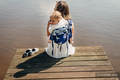 Nosidło Klamrowe ONBUHIMO  z tkaniny żakardowej (65% Bawełna 35% Jedwab), rozmiar Standard - LARINA #babywearing