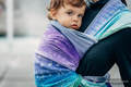 Żakardowa chusta do noszenia dzieci, 65% bawełna, 35% len - SYMFONIA CZYSTA RADOŚĆ - rozmiar XS #babywearing