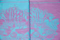 Baby Wrap, Jacquard Weave (100% cotton) - Speed Turquoise & Pink - size S #babywearing