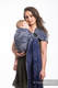 Żakardowa chusta kółkowa do noszenia dzieci, bawełna, ramię bez zakładek - PRZYGODA MORSKA - CICHA ZATOKA - long 2.1m #babywearing