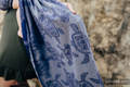 Żakardowa chusta kółkowa do noszenia dzieci, bawełna - PRZYGODA MORSKA - CICHA ZATOKA - long 2.1m #babywearing
