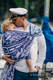 Żakardowa chusta do noszenia dzieci, 100% bawełna - MORSKIE OPOWIEŚCI - rozmiar XL #babywearing