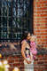Mochila LennyUp, talla estándar, tejido jaquard (62% algodón, 38% seda) - SYMPHONY SWEETNESS #babywearing