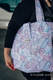 Sac à bandoulière en retailles d’écharpes (100 % coton) - AROUND THE WORLD - taille standard 37 cm x 37 cm #babywearing