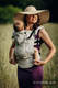 Porte-bébé ergonomique, taille bébé, jacquard (65 % coton, 35% lin) - QUEEN OD THE NIGHT - ONLY SILENCE- Deuxième génération #babywearing