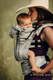 Porte-bébé ergonomique, taille bébé, jacquard (65 % coton, 35% lin) - QUEEN OD THE NIGHT - ONLY SILENCE- Deuxième génération #babywearing