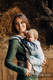 Mochila LennyUp, talla estándar, tejido jaquard (62% algodón, 38% seda) - SWALLOWS - OVER CLOUDS #babywearing