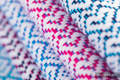 Baby Wrap, Jacquard Weave (60% cotton, 40% bamboo) - LITTLE LOVE - WILDFLOWERS - size L #babywearing