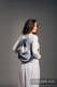 Sac à cordons en retailles d’écharpes (100% coton) - MOONLIGHT EAGLE - taille standard 32 cm x 43 cm #babywearing