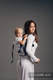 Nosidło Klamrowe ONBUHIMO z tkaniny żakardowej (100% bawełna), rozmiar Standard - ORZEŁ W ŚWIETLE KSIĘŻYCA #babywearing