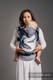 Ergonomische Tragehilfe, Größe Baby, Jacquardwebung, 100% Baumwolle - MOONLIGHT EAGLE - Zweite Generation #babywearing