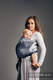 Żakardowa chusta kółkowa do noszenia dzieci, bawełna, ramię bez zakładek - ORZEŁ W ŚWIETLE KSIĘŻYCA - long 2.1m #babywearing