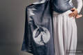 Bandolera de anillas, tejido Jacquard (100% algodón) - MOONLIGHT EAGLE - standard 1.8m #babywearing