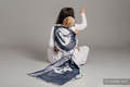 Żakardowa chusta do noszenia dzieci, bawełna -  ORZEŁ W ŚWIETLE KSIĘŻYCA - rozmiar L #babywearing