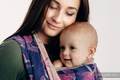 Baby Wrap, Jacquard Weave (100% cotton) - THE SECRET MAGNOLIA - size M (grad B) #babywearing