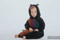 Bear Romper - size 62 - Black & Big Love Rainbow Dark #babywearing