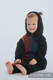 Bear Romper - size 68 - Black & Big Love Rainbow Dark #babywearing