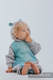 Bear Romper - size 62 - Gray melange & Big Love Ice Mint #babywearing
