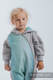 Bear Romper - size 104 - Gray melange & Big Love Ice Mint #babywearing