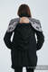 Babywearing Coat - Softshell - Black with Glamorous Lace Revers - size S #babywearing