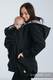 Babywearing Coat - Softshell - Black with Glamorous Lace Revers - size M #babywearing