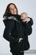 Babywearing Coat - Softshell - Black with Glamorous Lace Revers - size 5XL #babywearing