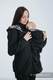 Babywearing Coat - Softshell - Black with Glamorous Lace Revers - size L #babywearing
