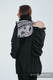 Babywearing Coat - Softshell - Black with Glamorous Lace Revers - size 5XL #babywearing