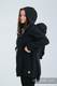 Babywearing Coat - Softshell - Black with Glamorous Lace Revers - size XL #babywearing