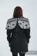 Babywearing Coat - Softshell - Black with Glamorous Lace Revers - size 6XL #babywearing