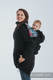 Babywearing Coat - Softshell - Black with Rainbow Lace Dark - size XS #babywearing