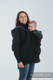 Babywearing Coat - Softshell - Black with Trinity Cosmos - size M #babywearing
