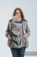 Kurtka do noszenia dzieci - Softshell - Szary Melanż z Trinity Kosmos - rozmiar XL #babywearing
