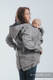 Abrigo de porteo - Softshell - Mezcla de Grises con Trinity Cosmos - talla XXL #babywearing