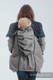 Babywearing Coat - Softshell - Gray Melange with Trinity Cosmos - size XXL #babywearing