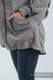 Kurtka do noszenia dzieci - Softshell - Szary Melanż z Trinity Kosmos - rozmiar L #babywearing